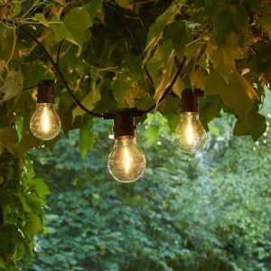 Garten Lichterkette weiß